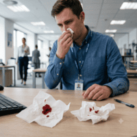 Que faire en cas de saignement de nez ?